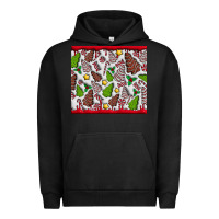 Pigment Black Christmas Cakes Urban Hoodie - CowhideDigitalArt