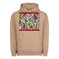 Pigment Burro Christmas Cakes Urban Hoodie - CowhideDigitalArt