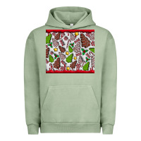 Pigment Oil Green Christmas Cakes Urban Hoodie - CowhideDigitalArt