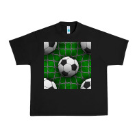 Black soccer ball with goal nets seamless pattern Urban Heavy Tee - BundleAndBundleShop
