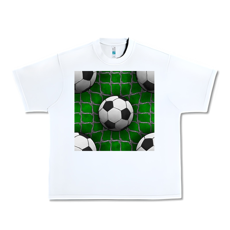 Soccer Ball With Goal Nets Seamless Pattern Urban Heavy Tee by BundleAndBundleShop | Teevron