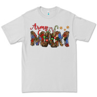 Dove Grey Christmas Army Mom Premium Tee - NancyCooperArtShop