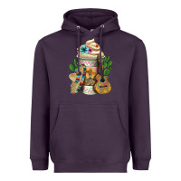 Plum Mexican Hot Coffee Cup Heavyweight Hoodie - FaDigitalArtStudio