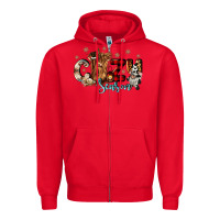 Red cozy season Zipper Hoodie - CowGirlArtShop