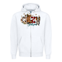 White cozy season Zipper Hoodie - CowGirlArtShop