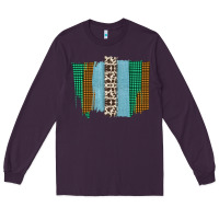 Plum Western Farm Life Cowhide Brush Strokes Long Sleeve Tee - Bettercallsaul
