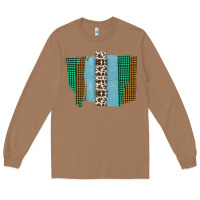 Toasted Coconut Western Farm Life Cowhide Brush Strokes Long Sleeve Tee - Bettercallsaul