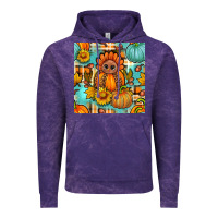 Cloud Purple thanksgiving turkey with tartan seamless pattern bbs Vintage Hoodie - BundleAndBundleShop