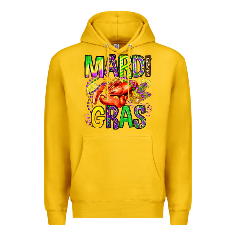 Mardi Gras Crawfish Olivia Premium Hoodie by OliviaCreatesArt | Teevron