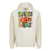 Oatmeal Heather mardi gras crawfish olivia Premium Hoodie - OliviaCreatesArt