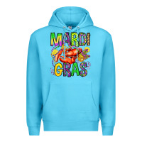 Ocean Blue mardi gras crawfish olivia Premium Hoodie - OliviaCreatesArt