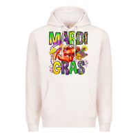 Pale Pink mardi gras crawfish olivia Premium Hoodie - OliviaCreatesArt