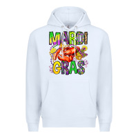 White mardi gras crawfish olivia Premium Hoodie - OliviaCreatesArt
