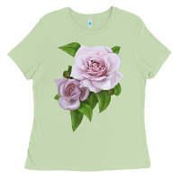 Matcha Silver Lining Rose Ladies Tee - LillyAllenDesigns