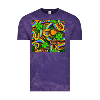 Cloud Purple St. Patricks rainbow seamless Vintage Tee - BundleAndBundleShop