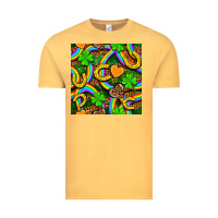 Vintage Mustard St. Patricks rainbow seamless Vintage Tee - BundleAndBundleShop