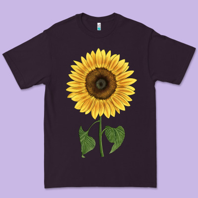 Giganteus Sunflower Premium Tee Designed By Lillyallendesigns