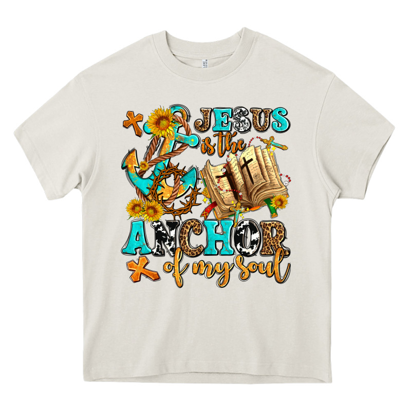 Jesus Is The Anchor Of My Soul Heavy Core Tee by AdoDesignShop | Teevron