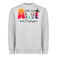 Heather Grey He is Alive Heavyweight Sweatshirt - Bettercallsaul