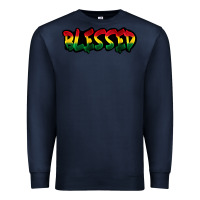 Navy Juneteenth blessed Premium Sweatshirt - FaDigitalArtStudio