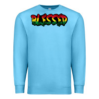 Ocean Blue Juneteenth blessed Premium Sweatshirt - FaDigitalArtStudio