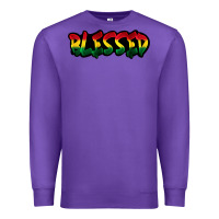 Purple Juneteenth blessed Premium Sweatshirt - FaDigitalArtStudio