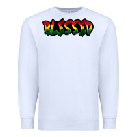 White Juneteenth blessed Premium Sweatshirt - FaDigitalArtStudio