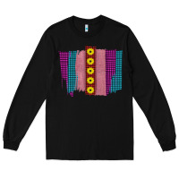 Black Western Farm Life Sunflower Brush Strokes Long Sleeve Tee - Bettercallsaul