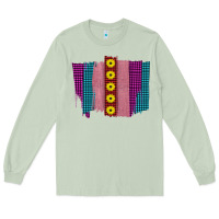 Matcha Western Farm Life Sunflower Brush Strokes Long Sleeve Tee - Bettercallsaul