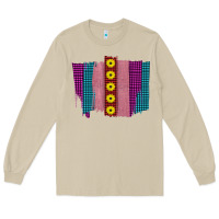 Western Farm Life Sunflower Brush Strokes Long Sleeve Tee | Teevron