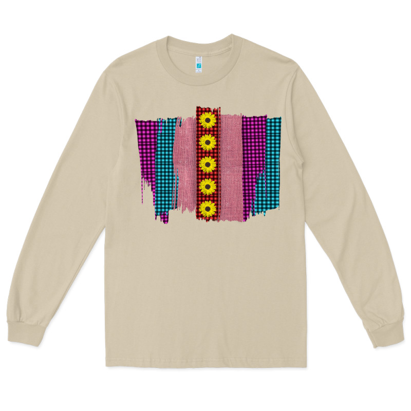 Western Farm Life Sunflower Brush Strokes Long Sleeve Tee by Bettercallsaul | Teevron