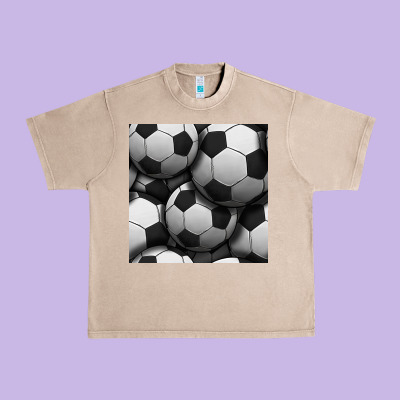 Soccer Seamless Pattern Urban Heavy Tee Designed By Bundleandbundleshop