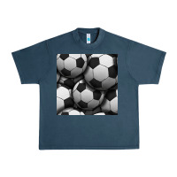 Midnight Navy soccer seamless pattern Urban Heavy Tee - BundleAndBundleShop