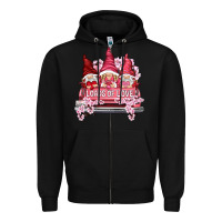 Black Loads of love with flowers Valentine's Day Zipper Hoodie - HowdyJamesFarm