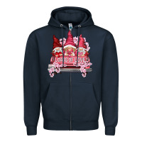 Navy Loads of love with flowers Valentine's Day Zipper Hoodie - HowdyJamesFarm