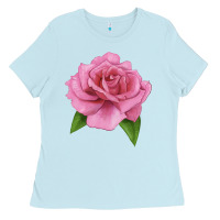 Baby Blue Perfume Delight Rose Ladies Tee - LillyAllenDesigns