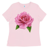 Bubblegum Pink Perfume Delight Rose Ladies Tee - LillyAllenDesigns