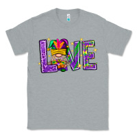Heather Grey Mardi Gras Love With Gnome Classic Tee - BundleAndBundleShop