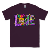 Plum Mardi Gras Love With Gnome Classic Tee - BundleAndBundleShop