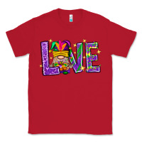Red Mardi Gras Love With Gnome Classic Tee - BundleAndBundleShop
