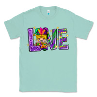 Mardi Gras Love With Gnome Classic Tee | Teevron