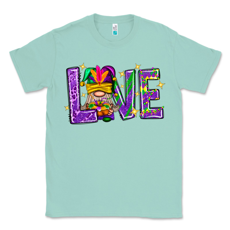 Mardi Gras Love With Gnome Classic Tee by BundleAndBundleShop | Teevron