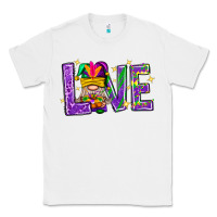White Mardi Gras Love With Gnome Classic Tee - BundleAndBundleShop
