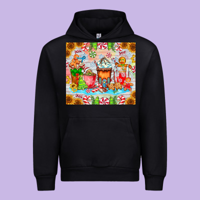 Christmas Coffee Class Urban Hoodie Designed By Cowhidedigitalart
