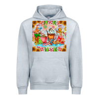 Heather Grey christmas coffee class Urban Hoodie - CowhideDigitalArt