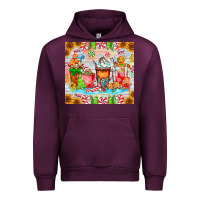 Mauve Wine christmas coffee class Urban Hoodie - CowhideDigitalArt