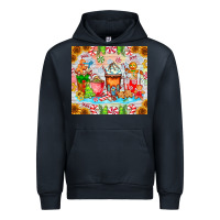 Navy christmas coffee class Urban Hoodie - CowhideDigitalArt