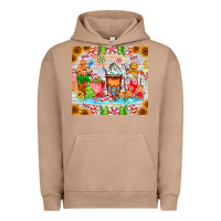Pigment Burro christmas coffee class Urban Hoodie - CowhideDigitalArt