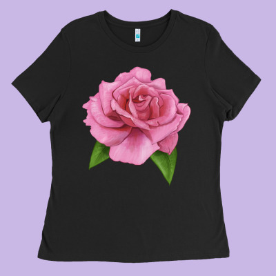 Perfume Delight Rose Ladies Tee Designed By Lillyallendesigns