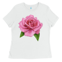 White Perfume Delight Rose Ladies Tee - LillyAllenDesigns